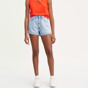 Levi A-Line Mom High Rise Shorts Size 27